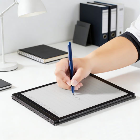 PL3 EMR Stylus Pen for Supernote, reMarkable 2, Quaderno - 4096 Pressure Sensitivity, Palm Rejection, Digital Eraser, Press-to-Extend Nib & Non-Removable Clip (5 Nib Caps Included)
