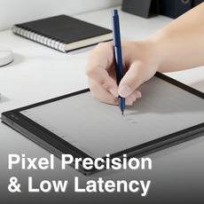 PL3 EMR Stylus Pen for Supernote, reMarkable 2, Quaderno - 4096 Pressure Sensitivity, Palm Rejection, Digital Eraser, Press-to-Extend Nib & Non-Removable Clip (5 Nib Caps Included)