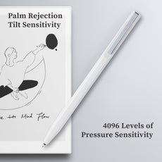 PL1A EMR Stylus Pen for Supernote, reMarkable 2, Quaderno - 4096 Pressure Sensitivity, Palm Rejection, Wear-Resistant Ceramic Nib (5 Nib Caps Included)