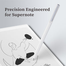 PL1A EMR Stylus Pen for Supernote, reMarkable 2, Quaderno - 4096 Pressure Sensitivity, Palm Rejection, Wear-Resistant Ceramic Nib (5 Nib Caps Included)