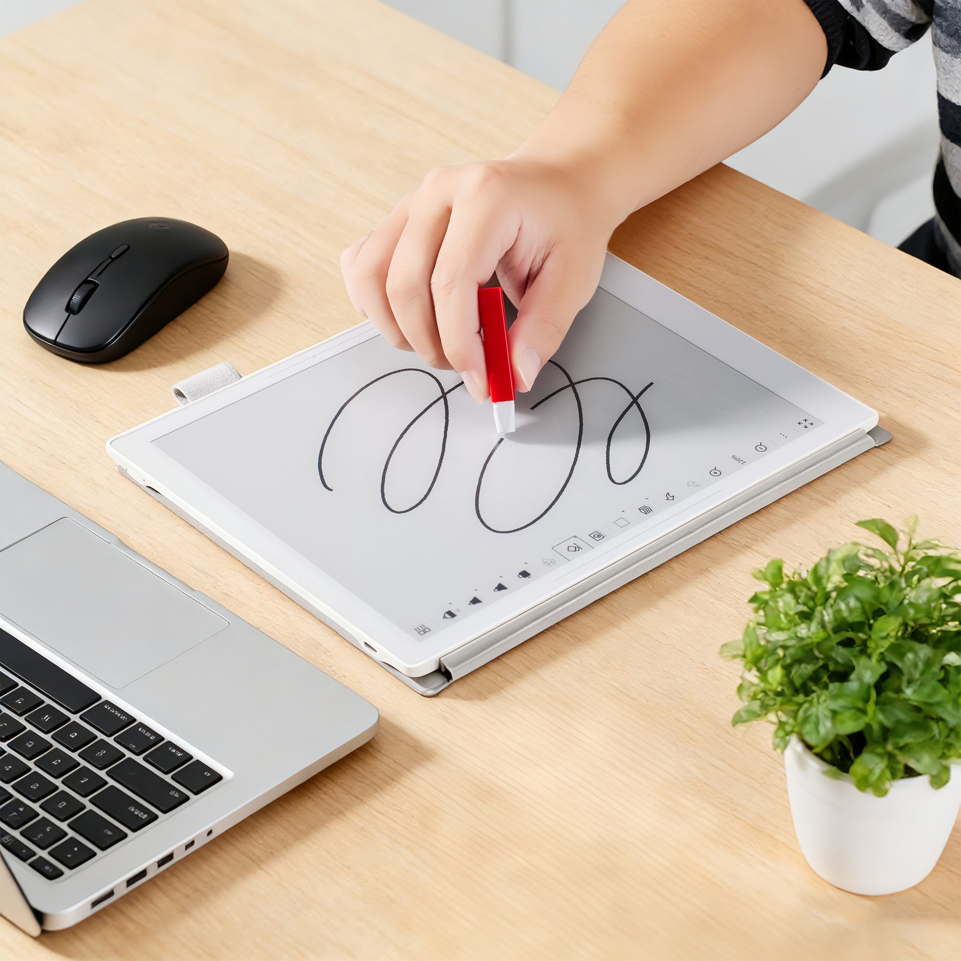 EMR Eraser for Supernote, Remarkable 2, Quaderno - 4096 Pressure Sensitivity, Palm Rejection, Digital Eraser, Precise Control & Non-Removable Clip (Lightweight Ergonomic Design)