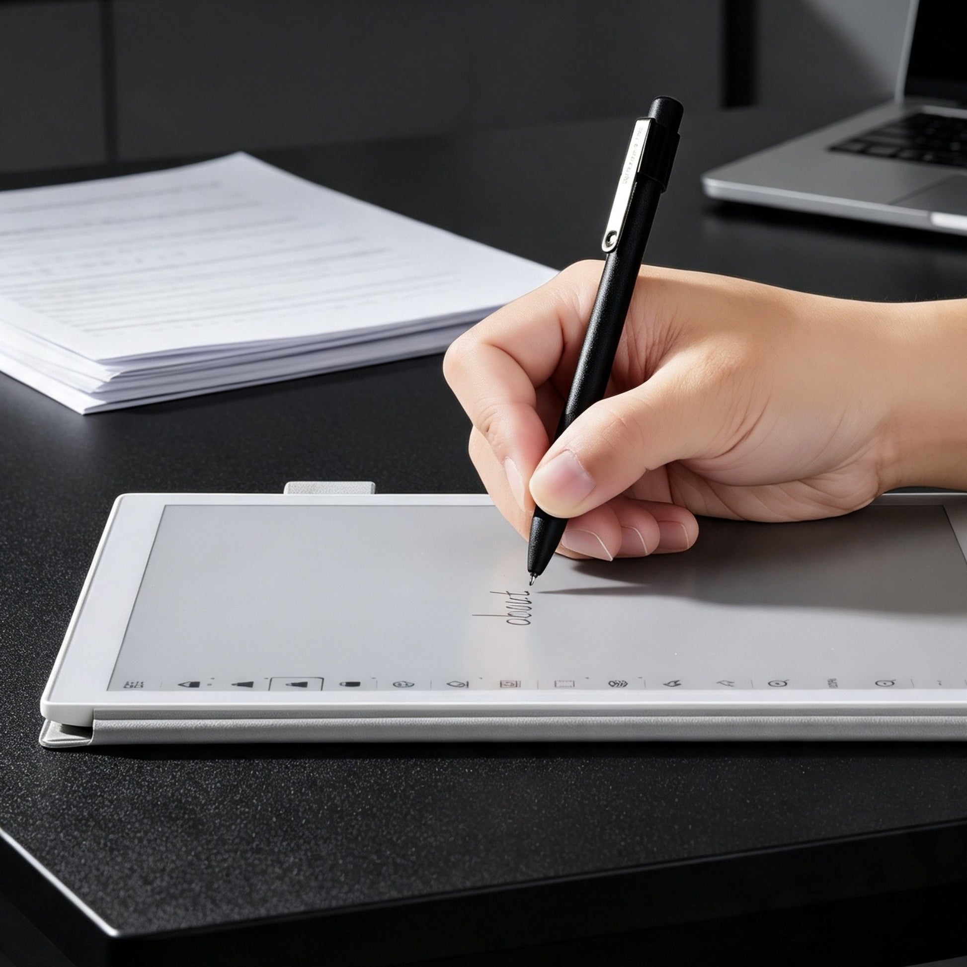 SN1 EMR Stylus Pen for Supernote, reMarkable 2, Quaderno - 4096 Pressure Sensitivity, Palm Rejection, Digital Eraser, Fixed POM Tip